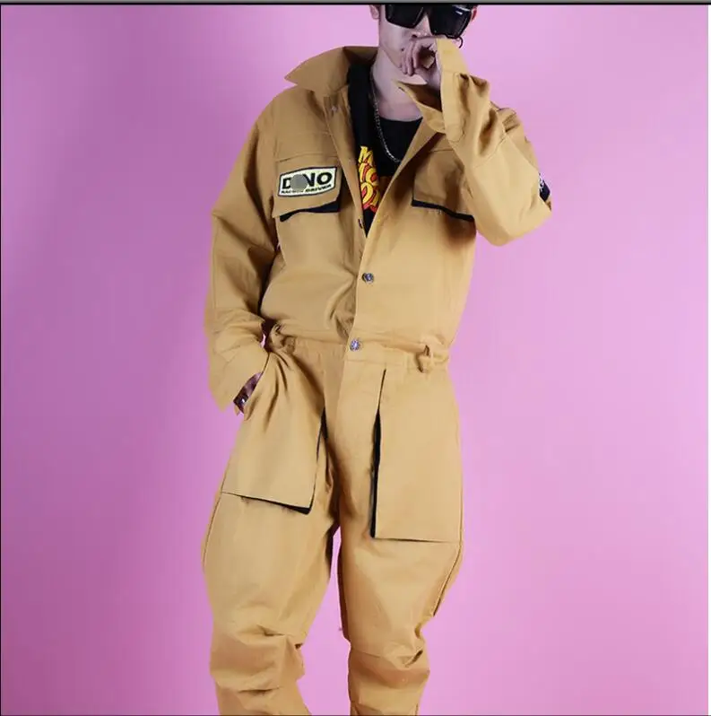 M-6XL! хаки мульти-карманный комбинезон брюки карго комбинезон хип хоп кантри высокий уличный комбинезон брюки