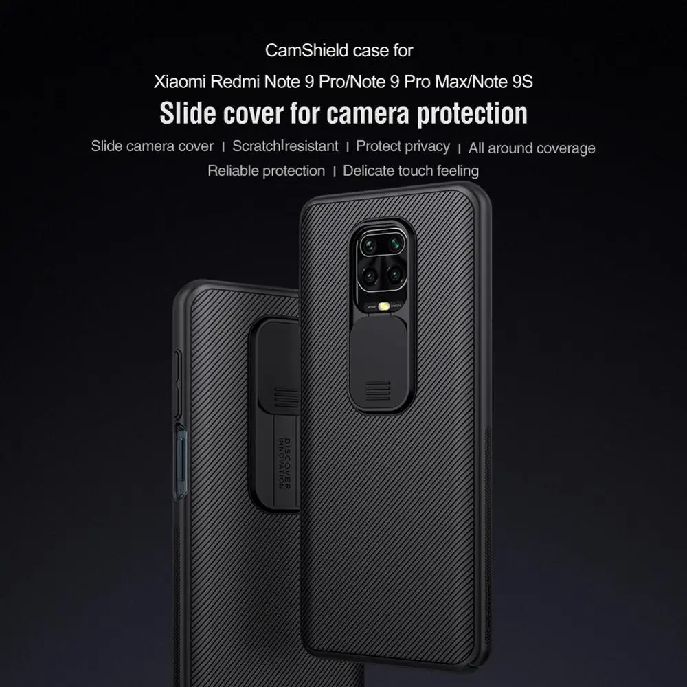 NILLKIN Perlindungan Kamera Case untuk Xiaomi Redmi Note 9S Pro
