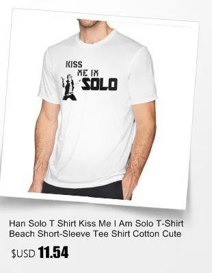 Han Solo Футболка Звездные войны футболка с коротким рукавом мужская футболка хлопок милый Принт Плюс Размер Уличная футболка