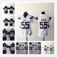 Женщины Леди Все сшитые Лос-Анжелес s,#17 Филипп Риверс 28 Мелвин Гордон, 85 Antonio Gates 50 Manti Te'o#55#32 джерси