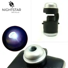 Мини Портативный 30x Карманный микроскоп увеличительное лупа увеличение Карманный микроскоп Ювелирные изделия Лупа