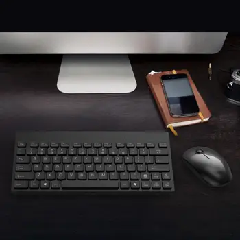 

Adjustable Mechanical Keyboard 1500DPI Mouse Set for Laptop Computer Matte Optical Tracking Technology Wireless Keyboard Mouse