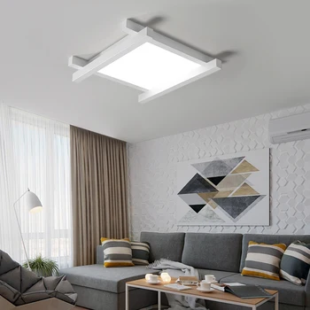 

Nordic geometric room ceiling lamp simple modern LED living room lamp bedroom warm and romantic ceiling lamp