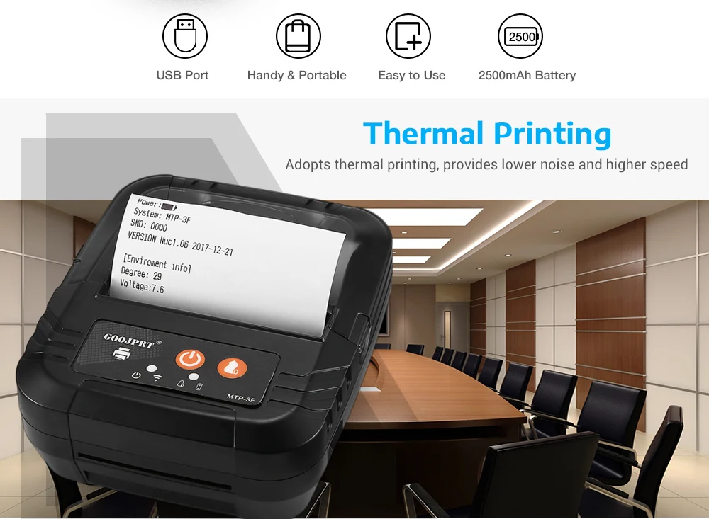 Wireless Portable Bluetooth Receipt Thermal Printers