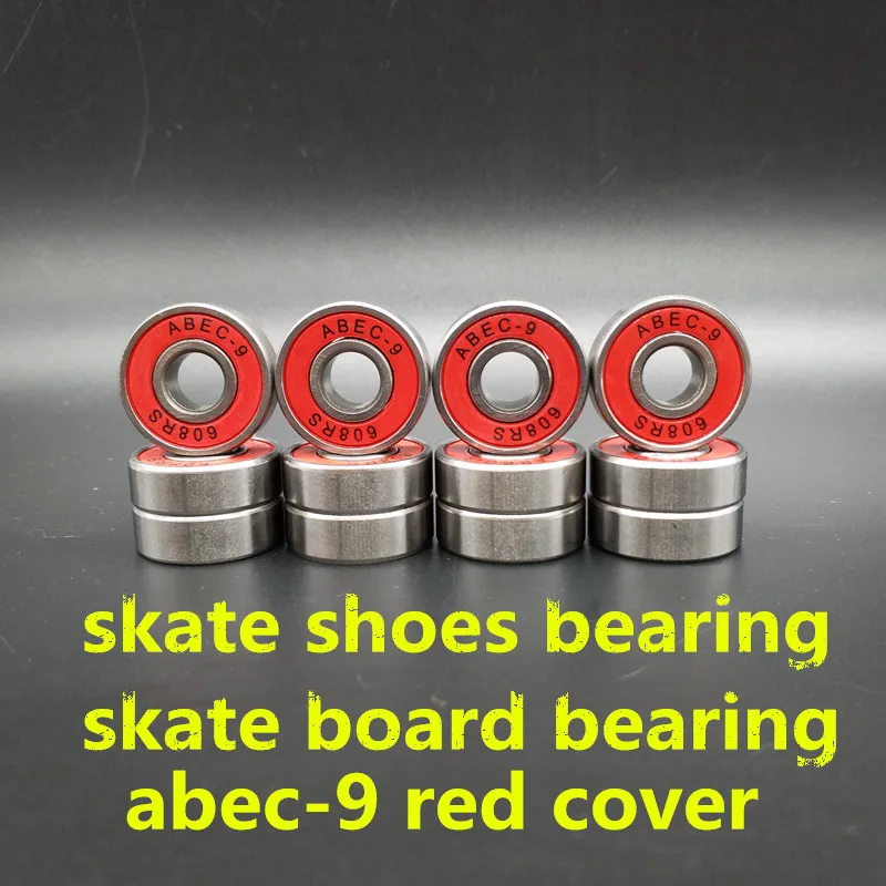 Скейтборд подшипник ABEC-9 хромированная сталь 20 шт./лот красная крышка