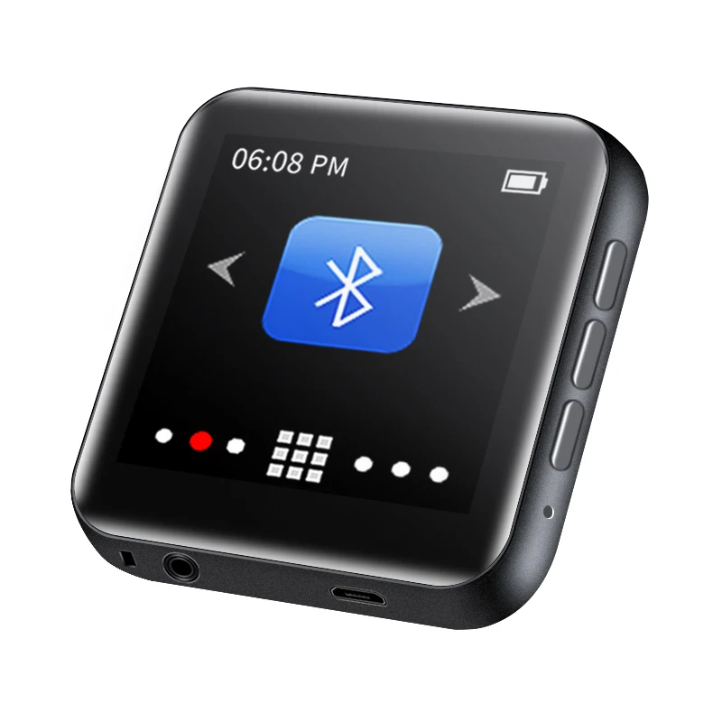 Ruizu металлический bluetooth mp3 плеер 8 Гб Встроенный динамик fm-радио электронная книга диктофон портативный аудио Спорт flac музыка видео