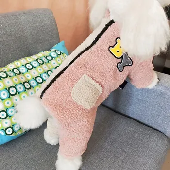 

Pet Dog Cashmere Keeping Warm Coat for Winter Outdoor Travel Puppy Jacket with zip Winter&Autumn Dogs Clothes