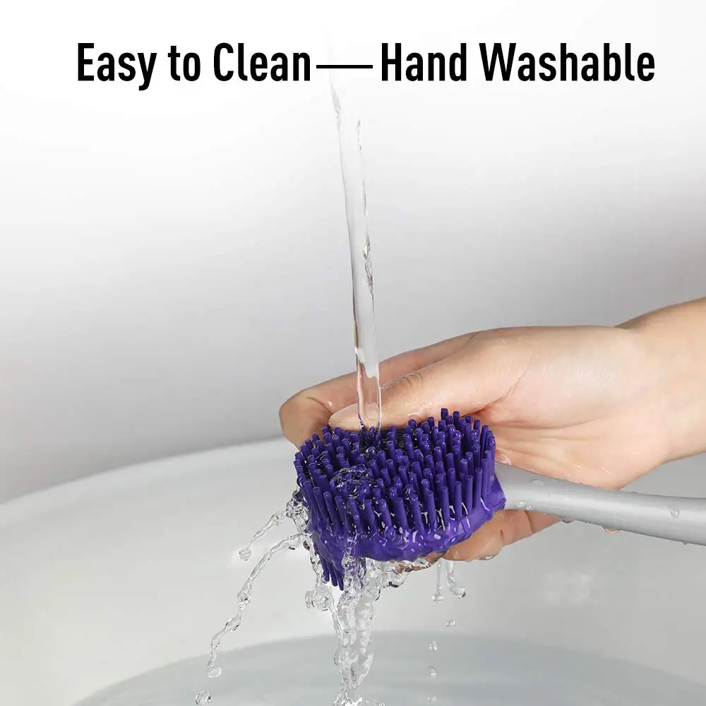 Cleanhome Кухня чистящую щетку с Удобная нескользящая обувь Размеры TPR ручкой для