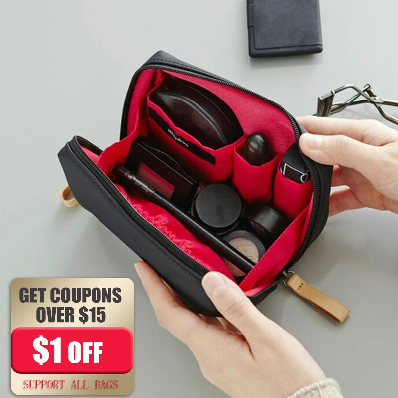 2021 New Women Cosmetic Bag Solid Color Korean Style Makeup Pouch Toiletry Waterproof Organizer Case Dropshipping | Багаж и сумки