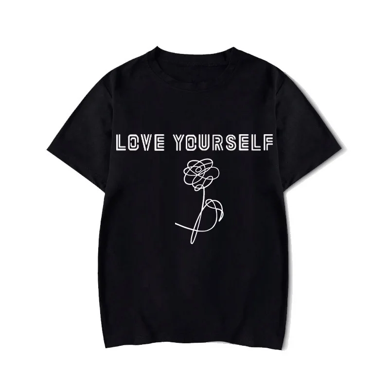 Rap Monster Джин SUGA J-HOPE JIMIN V Юнга Кук футболка LOVE YOURSELF слеза портрет комиксов футболка с узором в стиле граффити Кей-поп Харадзюку, с мультяшным принтом - Цвет: t-shirt14