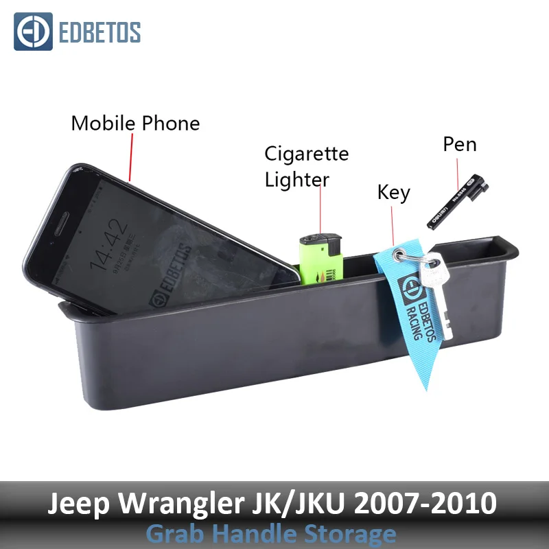 Поручень для хранения для 2007- Jeep Wranger JK JKU JL Jeep Gladiator JT Truck передний Органайзер Grabtray