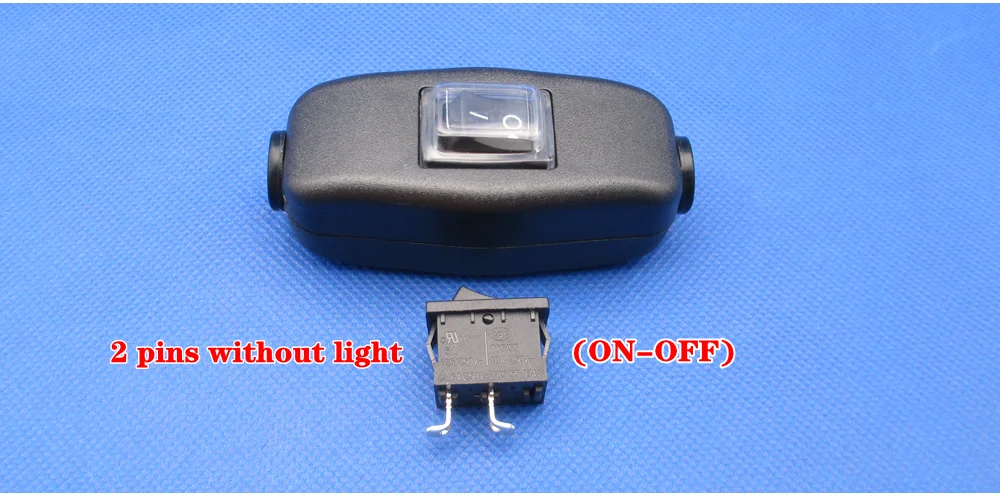 1 шт. абсолютно высококачественный водонепроницаемый в линии кулисный переключатель вкл. Выкл. 2 3 штифта 6A 250V 10A125VAC освещение Электрический переключатель белый