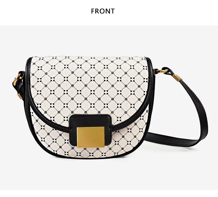 Fashion Geometric Printing Saddle Bag Women PU Leather Shoulder Messenger Bags Brand Design Luxury Handbags Girl Daily Purses Fashion Geometric Printing Saddle Bag Women PU Leather Shoulder Messenger Bags Brand Design Luxury Handbags Girl Daily Purses