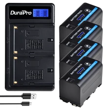 NP-F750 NP-F770 5200mAH wymienna bateria ze wskaźnikiem LED + LCD USB ładowarka do sony NP F970 F960 F550 F570 QM91D TRU47E
