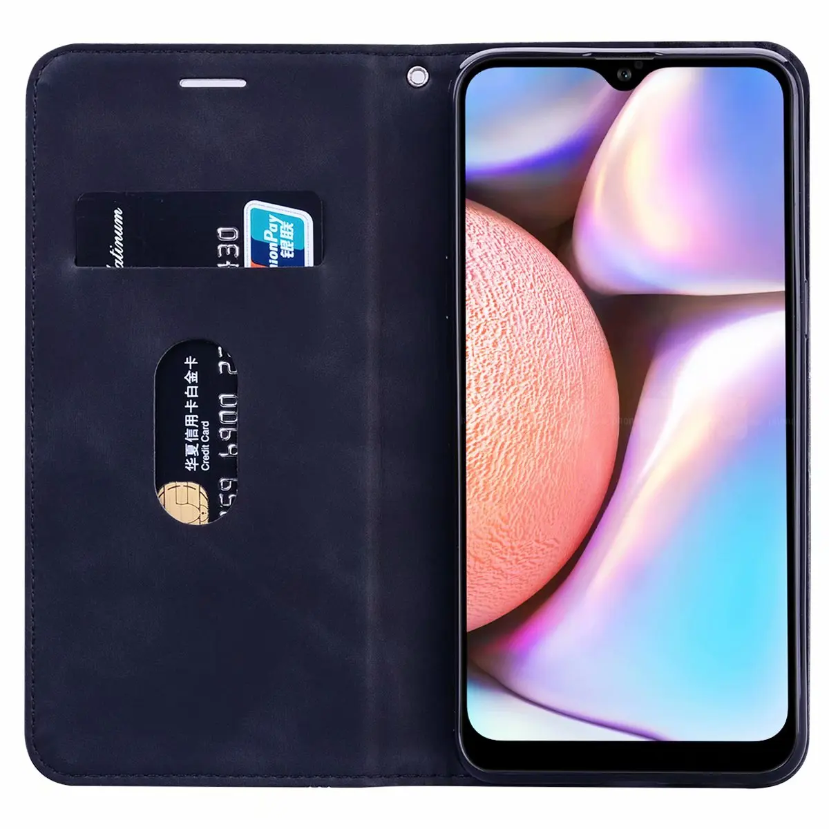 Чехол с откидной крышкой для Samsung Galaxy A01 A10 A11 A2 A20 A21 A30 Quantum chehol чехол кошелек