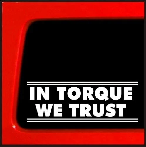 In Torque We Trust стикер/виниловая наклейка|Наклейки на автомобиль| |
