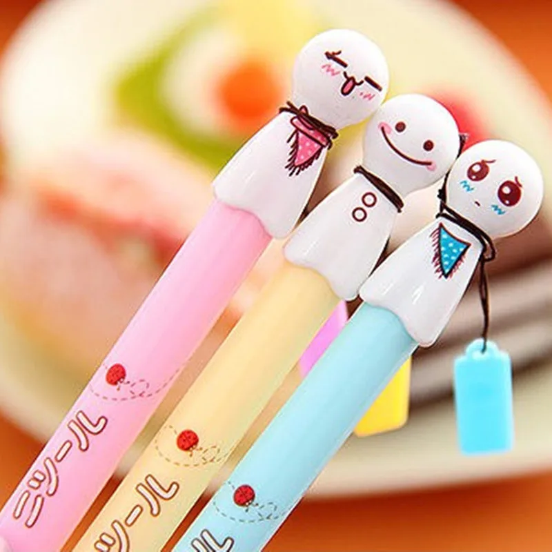 10 pcs/lot Creative Cartoon cute Sunny Doll gel pen Student writing kawaii stationery papelaria Office school Supplies canetas