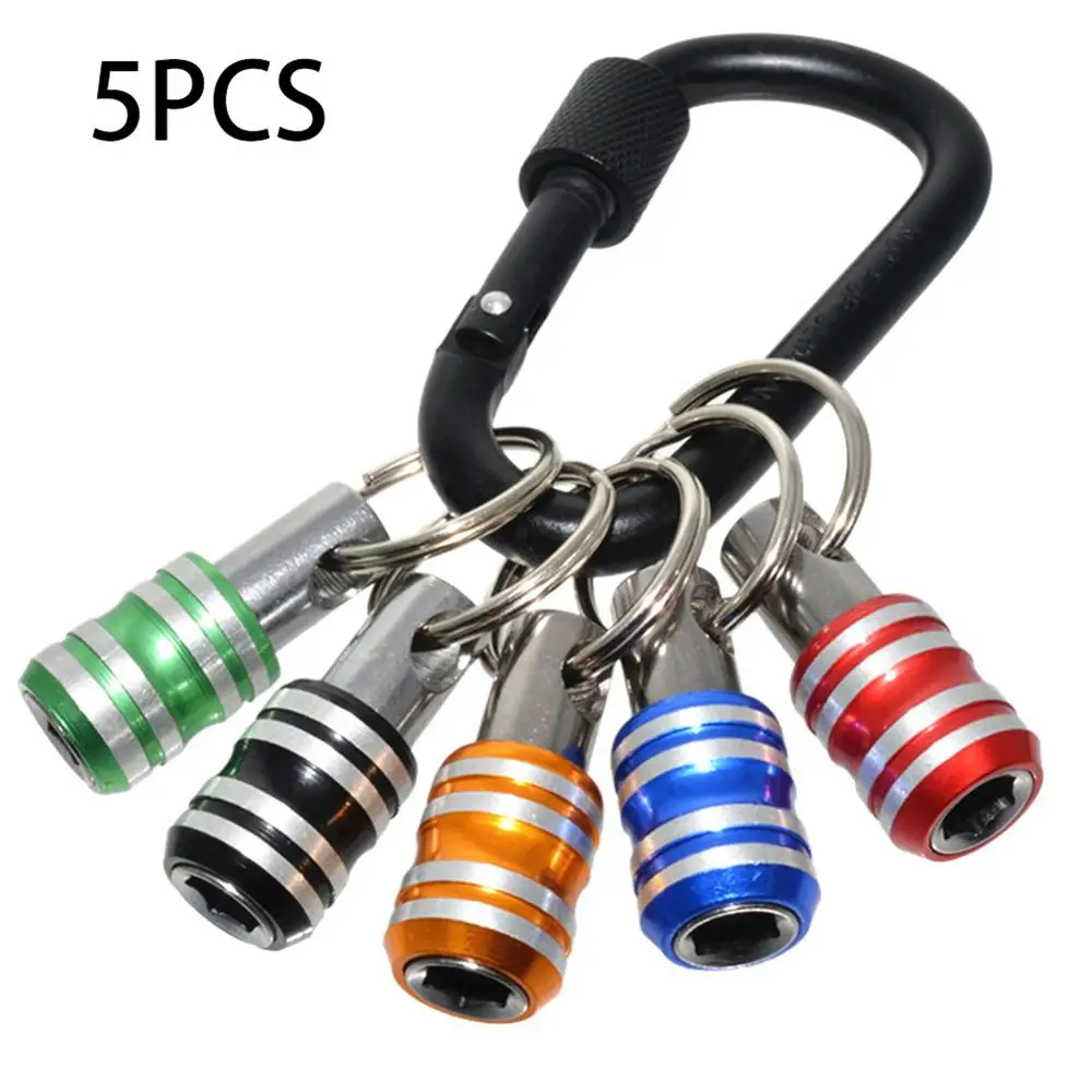 

Stainless Steel Socket Extension Rod Hand Tool Combination 1/4 Batch Head Quick Change Sleeve Keychain Extension Rod Hardware