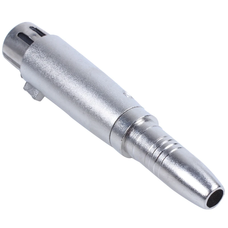 Stereo Audio Jack Adapter Plug 6.35 mm to 3-pin XLR Jack 2 pcs