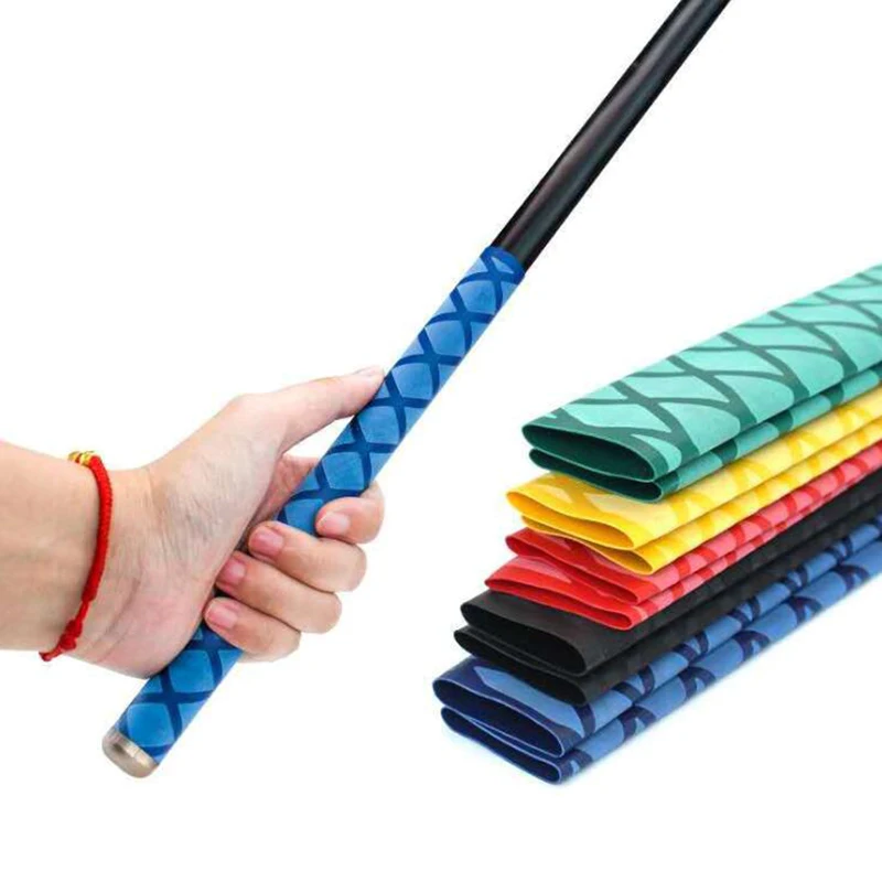 1m Non slip Heat Shrink Tubing Fishing Waterproof Anti skid Wraps