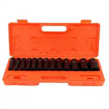 13 sztuk 13-32mm 1/2 Cal głębokie gniazdo udarowe zestawy narzędzi końcówka imbusowa zestaw gniazd dla garaż warsztat zestaw narzędzi ręcznych