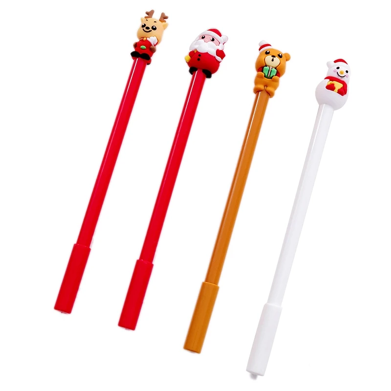 

20Pcs Christmas Gift Pen Gel Pen Christmas Neutral Pen 0.5 Black Student Neutral Pen Stationery