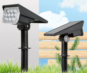 

20LED Adjustable Solar Spotlight Garden Wall Light Outdoor Lamp IP65 Super Bright Landscape Warm White RGB