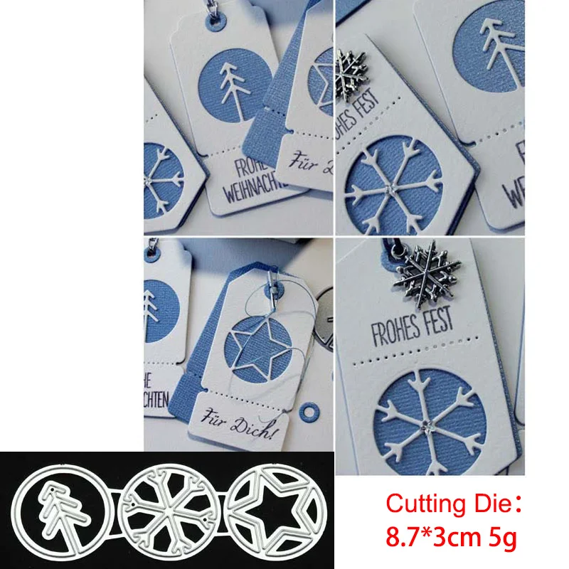 

Snowflake Christmas ball Metal Cutting Dies Stencils for DIY Scrapbooking dies Paper Cards Making Embossing Dies Cut craft dies