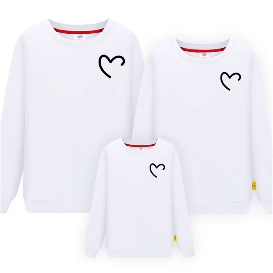 

2019Newest Desgin Mom Son Outfits Mommy and Me father Daughter Sweatshirt Clothes Family Matching Sweaters Cotton Spring