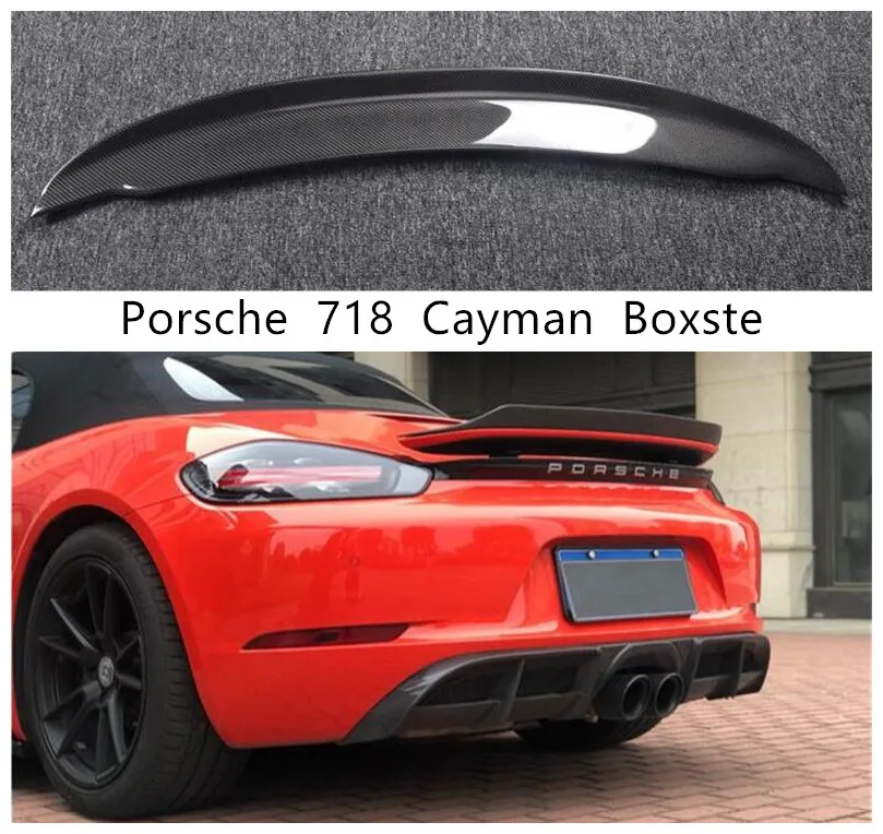 Спойлер для Porsche 718 Cayman Boxster 2016 2017 2018 2019 2020 высококачественный выступ Спойлеры из