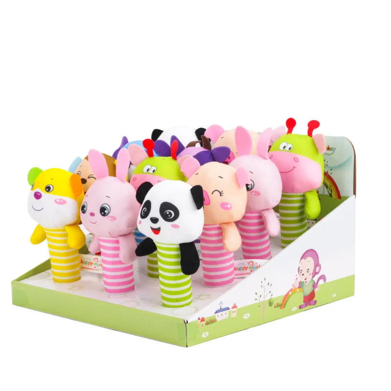 Baby Toys Squeaker with Rattles Infant Toys Hand Grasp Rattles Developing Baby Toys 0-12months Toys for Newborns baby speelgoed