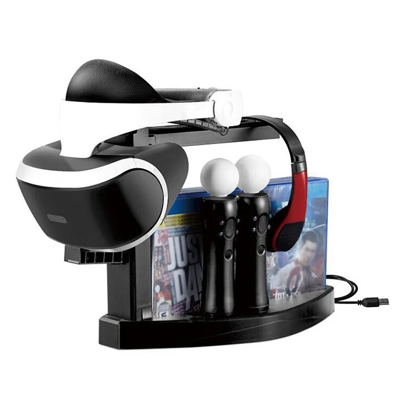 Аксессуары для PS4 хранение игровых дисков PS VR держатель очков зарядная док