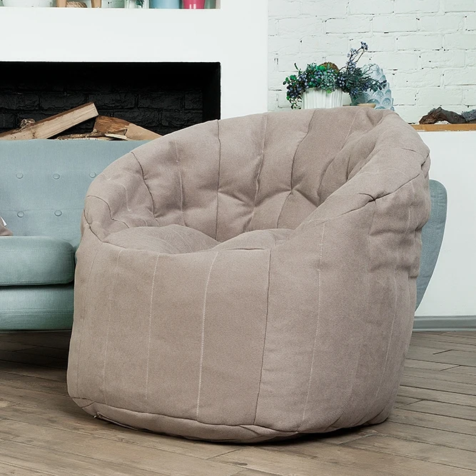 Port-бескаркасное chair Delicatex Large Bean Bag Sofa Lima Lounger Seat Chair Living Room Furniture Removable Cover With Filler Kids Comfortable Sleep Relaxation Easy Beanbag Bed Pouf Puff Couch Tatam Solid Poof Pouff outdoor and indoor bean bag buggle ups home furniture patio beach chair camping beanbag sofa seat cover only no filler