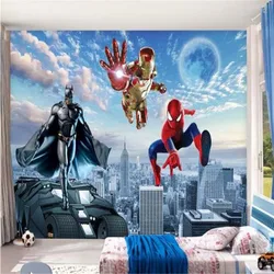 Custom Cartoon Anime Mural Wallpaper 3D Children's Room Kindergarten Boys Room Bedroom Decor Poster 3D Wall Papers Home Decor