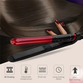 

Straightening Irons Fast Warm-up Thermal Performance Professional Tourmaline Ceramic Heating Plate Hair Straightener Curler 45