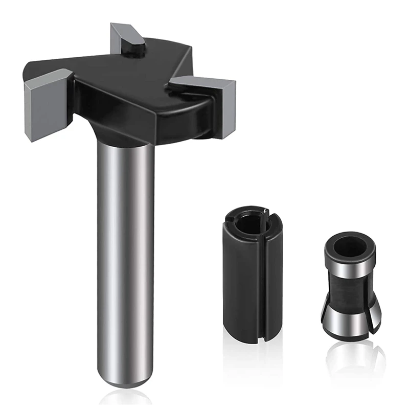 CNC Surfacing Router Bits,1/4inch Shank 1inch Cutting Diameter Tipped