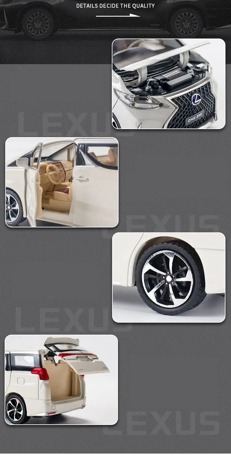 Lexus Lm Mpv Van 1/24 Diecast Model Araba