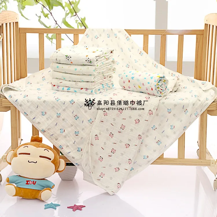 

Pure Cotton 4-Layer Washing Gauze Children's Quilt Gro-bag BABY'S BLANKET Bath Towel Baby Blanket Soft Summer Blanket Towel Blan