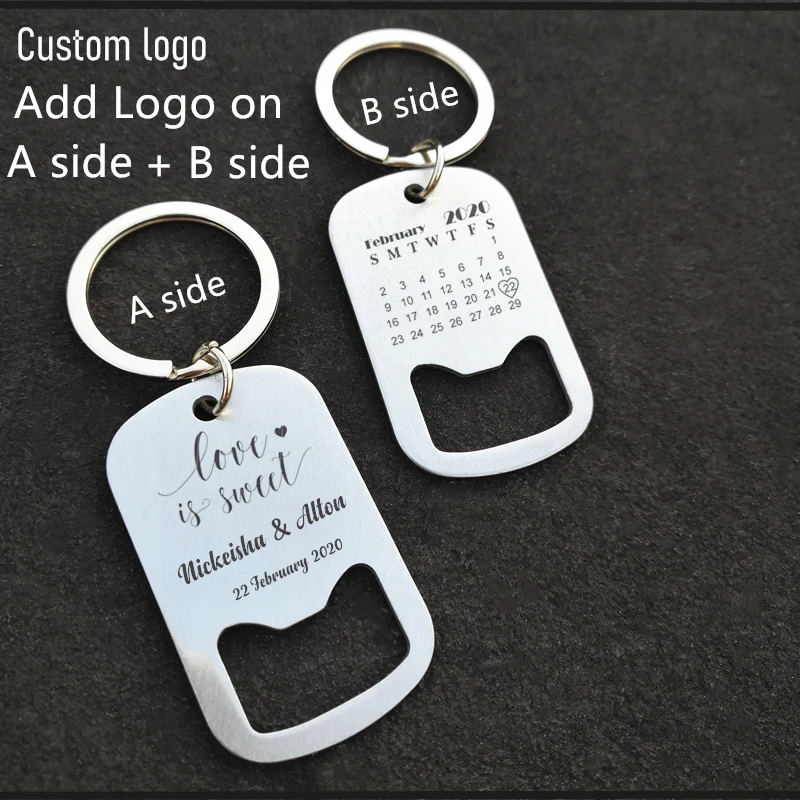 Personalized Bottle Opener Customized Calendar Name Date Beer Bottle Opene Keychain/Key Ring Party Wedding Favor Gifts Souvenirs 10 Hd316470ce7f34e9ba2846d2494369e79j