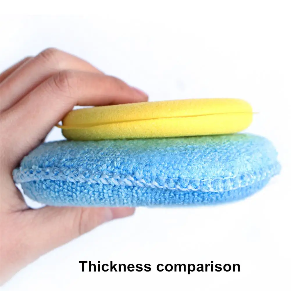 

Car Wax Sponge 5 Inch Soft Microfiber Manual Applicator Pad Polishing Sponge With Pocket For Apply Remove Wax Auto Care
