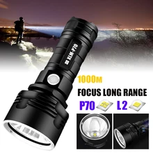 Portable Outdoor LED Flashlight USB Rechargeable Ultra Bright  3 Mode Waterproof Torch with Safety Hammer for Hiking Camping