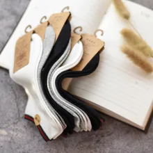 Женские носки Харадзюку happy marvel, летние хлопковые короткие носки до щиколотки белого цвета, красивые милые носки для женщин