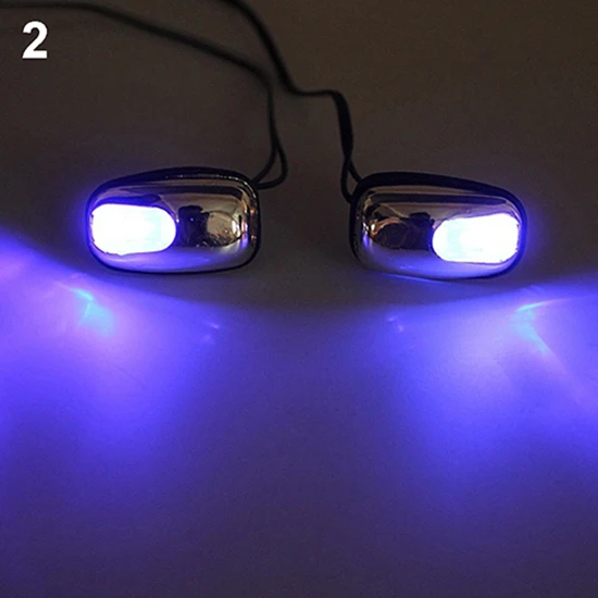 Auto LED Light Windshield Windscreen Jet Spray Nozzle Wiper Washer Lamp 1 Pair Car Light Accessories led car lights led lights led car headlights