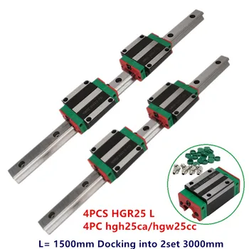 

width 25mm square linear rail guides HGR25-3000mm(docking/joint 1500+1500)+ 4*HGW25CC or 3D printer