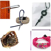 9 шт. из нержавеющей стали зонтик веревка иглы Браслет «Кемпинг» Вязание иглы DIY ювелирные аксессуары браслет Ткачество иглы инструмент