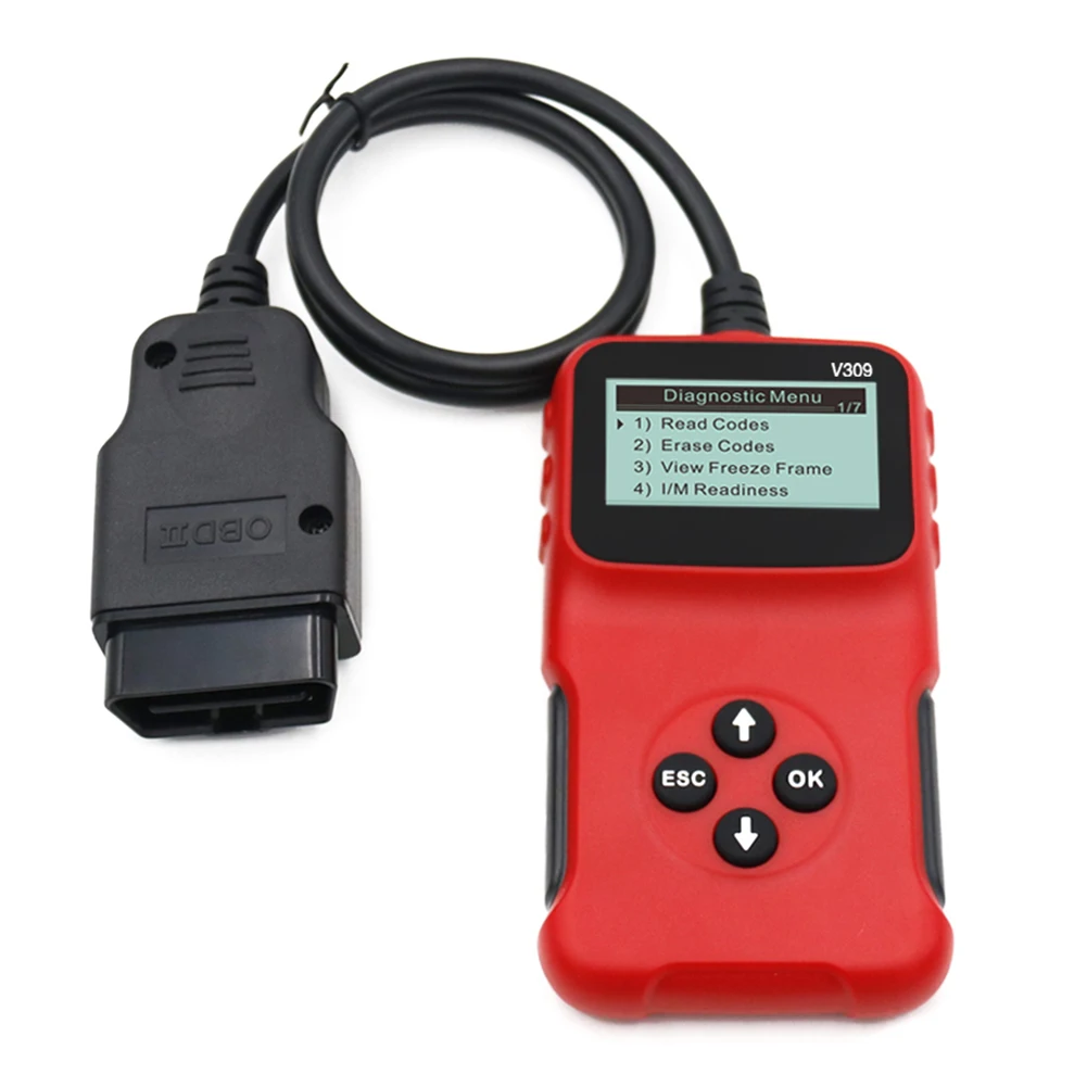 

Universal OBDII Diagnostic Tool Scanner Code Reader Car Code Scan for All 1996 and Newer OBDII Compliant Vehicles V309