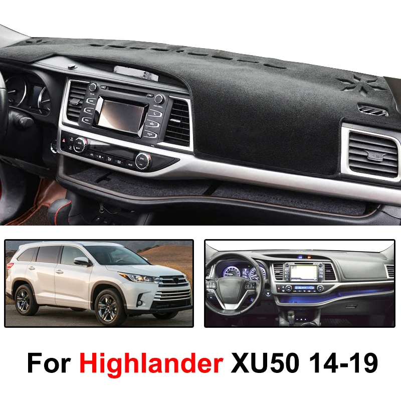 Коврик для приборной панели Toyota Highlander 2014 2018 2019 коврик защиты от грязи ковер