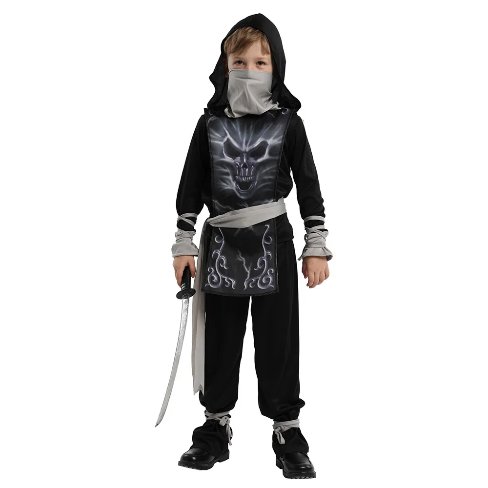 

Toddler Kids Ninja Costume Cosplay Boys Halloween Carnival Warrior Cosplay Role Play Game Children Ninjago Costume