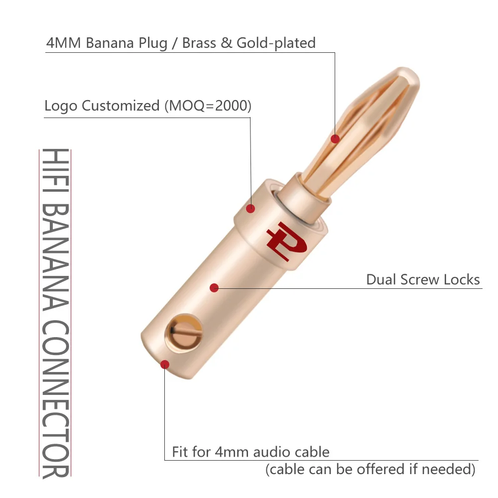 24k, 8 peças, adaptador de conector de