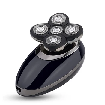 

Handheld Cordless Men Grooming Razor Wet Dry 5 In 1 Waterproof LED Display Facial Cleansing Brush Electric Shaver ABS Home